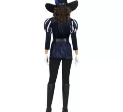 Costume da moschettiere blu per donna