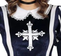 Costume da moschettiere blu per donna