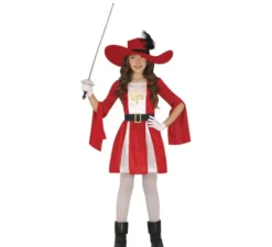 Costume da moschettiere rosso per bambino