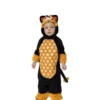 Costume da mostro kit-gatto nero e arancione per bambino