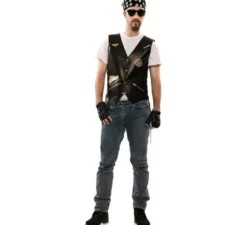 Costume da motociclista per un uomo