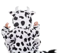 Costume da mucca con cappuccio e coda per bimba e bambina