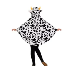 Costume da mucca con cappuccio o poncho per bambini
