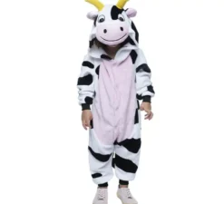 Costume da mucca felice per bambini con cappuccio