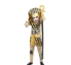 Costume da mummia del faraone egiziano per bambini
