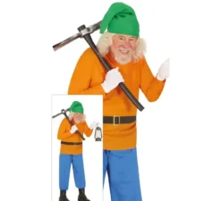 Costume da nano arancione per uomo