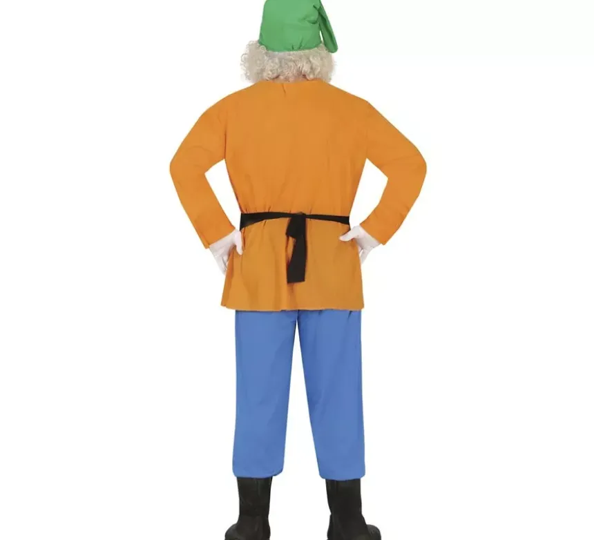 Costume da nano arancione per uomo