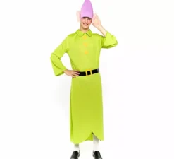 Costume da nano Biancaneve verde per uomo