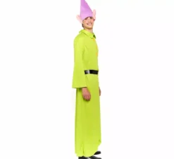 Costume da nano Biancaneve verde per uomo