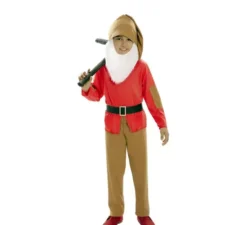 Costume da nano rosso delle fiabe per bambini