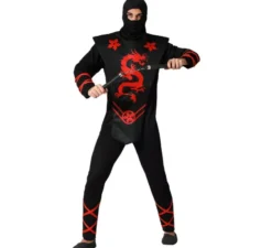 Costume da ninja drago rosso per uomo