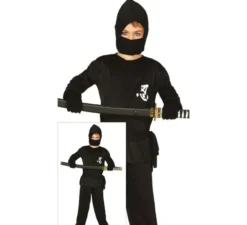 Costume da ninja nero per ragazzo