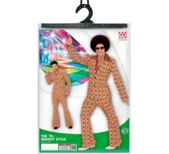 Costume da onde e cerchi da discoteca anni '70 per uomo