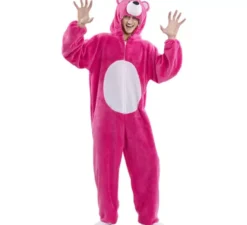Costume da orso rosa per donna