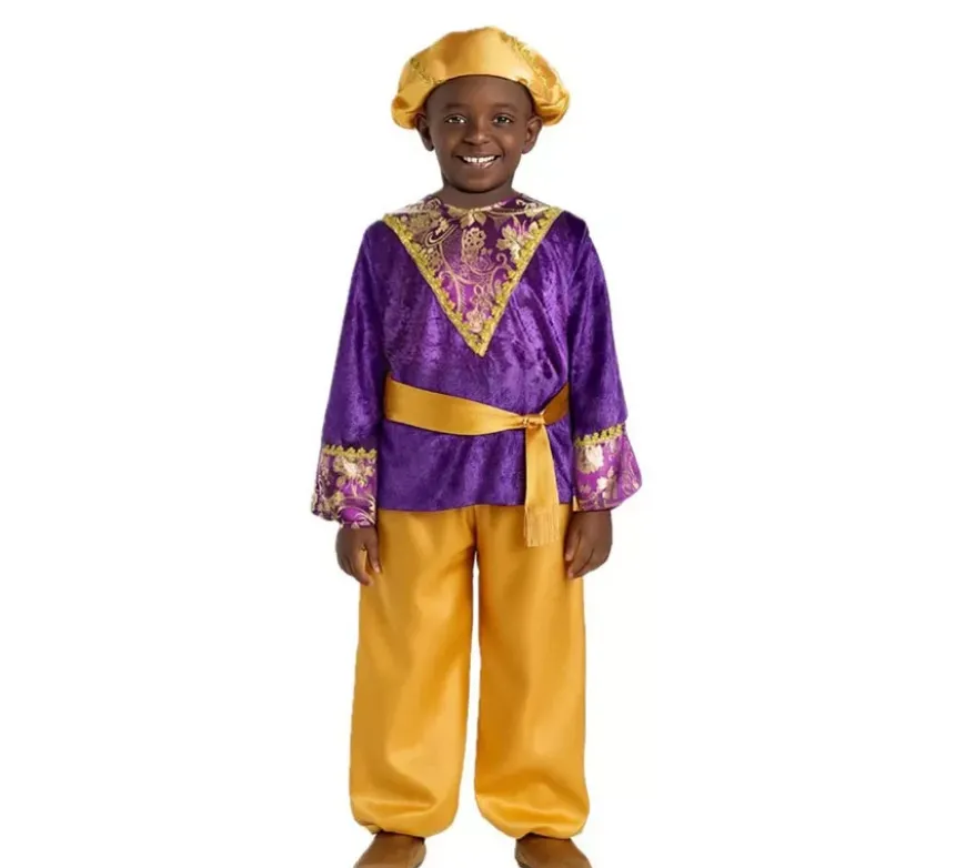 Costume da paggio del re baldassarre per bambino