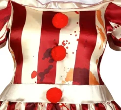 Costume da Pagliaccia a righe per donna