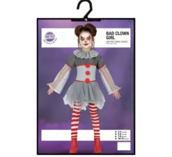 Costume da Pagliaccia terrificante per bambina