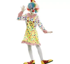 Costume da Pagliaccio a pois per donna