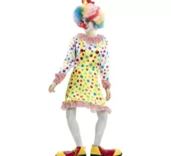 Costume da Pagliaccio a pois per donna