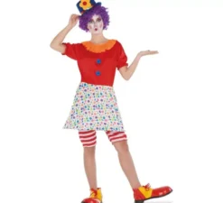 Costume da Pagliaccio con pois per donna