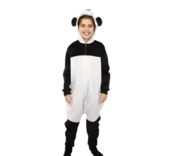 Costume da Panda Kugurumi con cappuccio e orecchie per bambino