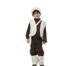 Costume da pastore bianco e marrone per bambino