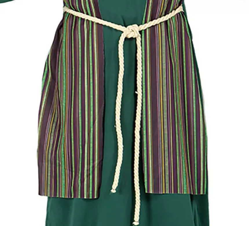 Costume da pastore ebraico verde per un ragazzo