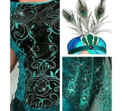 Costume da pavone per donna