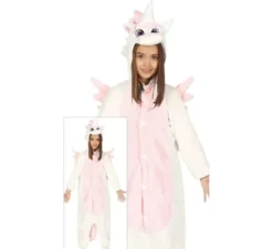 Costume da pigiama unicorno rosa perbambina