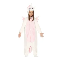 Costume da pigiama unicorno rosa perbambina