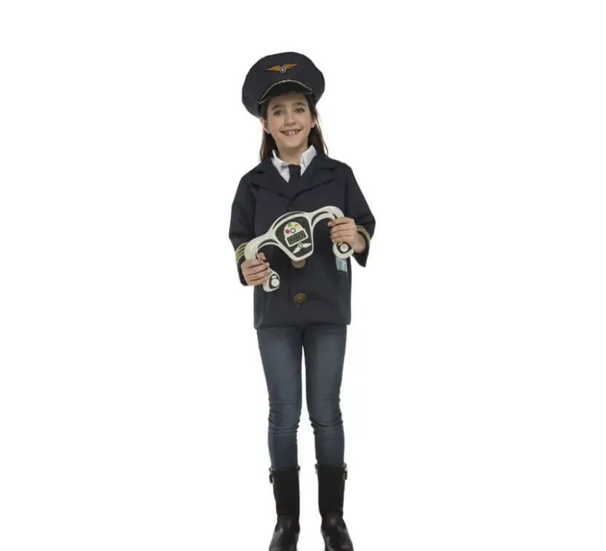 Costume da pilota con accessori per bambini