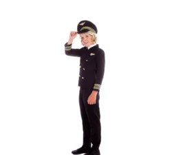 Costume da pilota da capitano di volo per bambino