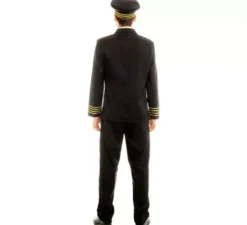 Costume da pilota da capitano di volo per uomo