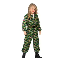 Costume da pilota di aereo da caccia per ragazza