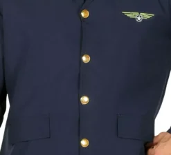Costume da pilota di aereo per uomo