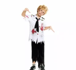 Costume da pilota di aereo zombie per bambini