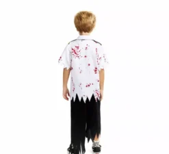 Costume da pilota di aereo zombie per bambini