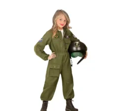 Costume da pilota di jet da combattimento per bambini e ragazzi