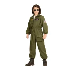 Costume da pilota di jet da combattimento per bambini e ragazzi