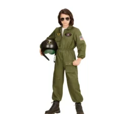 Costume da pilota di jet da combattimento per bambini e ragazzi
