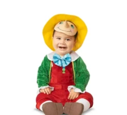 Costume da Pinocchio con cappello e maschera per neonato e bambino