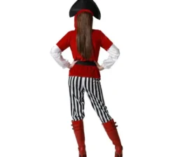 Costume da pirata a righe per adulto