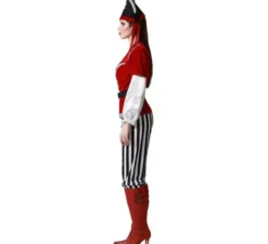 Costume da pirata a righe per adulto