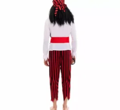 Costume da pirata a righe per uomo