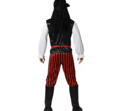Costume da pirata a righe per uomo