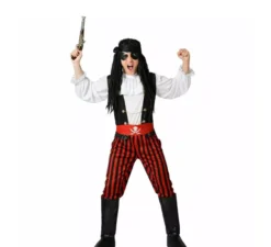 Costume da pirata a righe per uomo