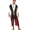 Costume da pirata a strisce per un uomo
