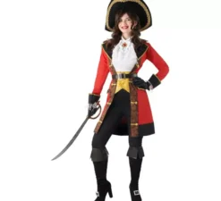 Costume da pirata Capitan Uncino per donna