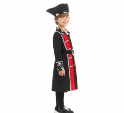 Costume da pirata con giacca argentata per bambino