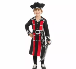 Costume da pirata con giacca argentata per bambino